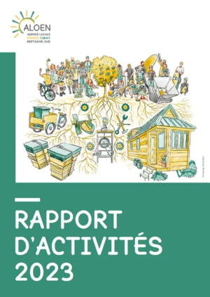 Couverture du rapport d'activités 2023 d'ALOEN